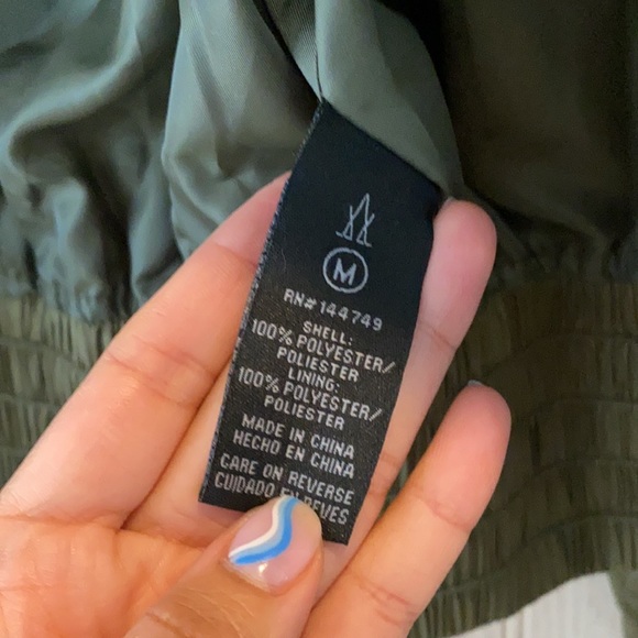 LALA ANTHONY COLLECTION green windbreaker M - Picture 6 of 6